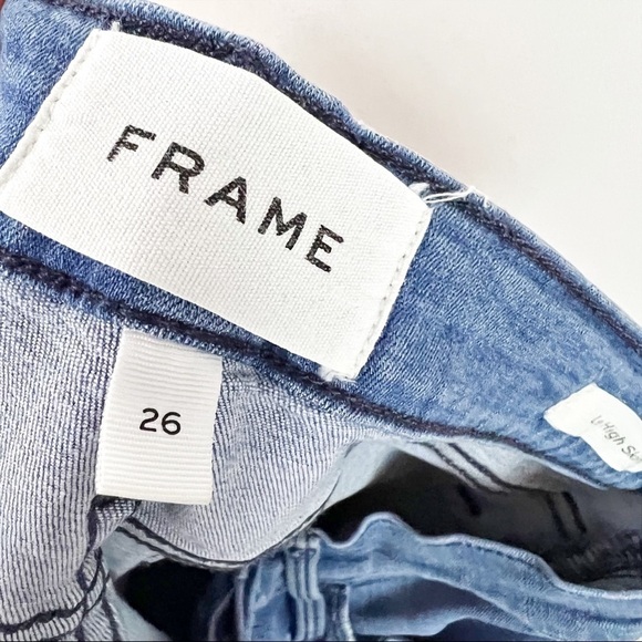 FRAME Denim Le High Skinny Blue Lagoon Jeans - Picture 4 of 9